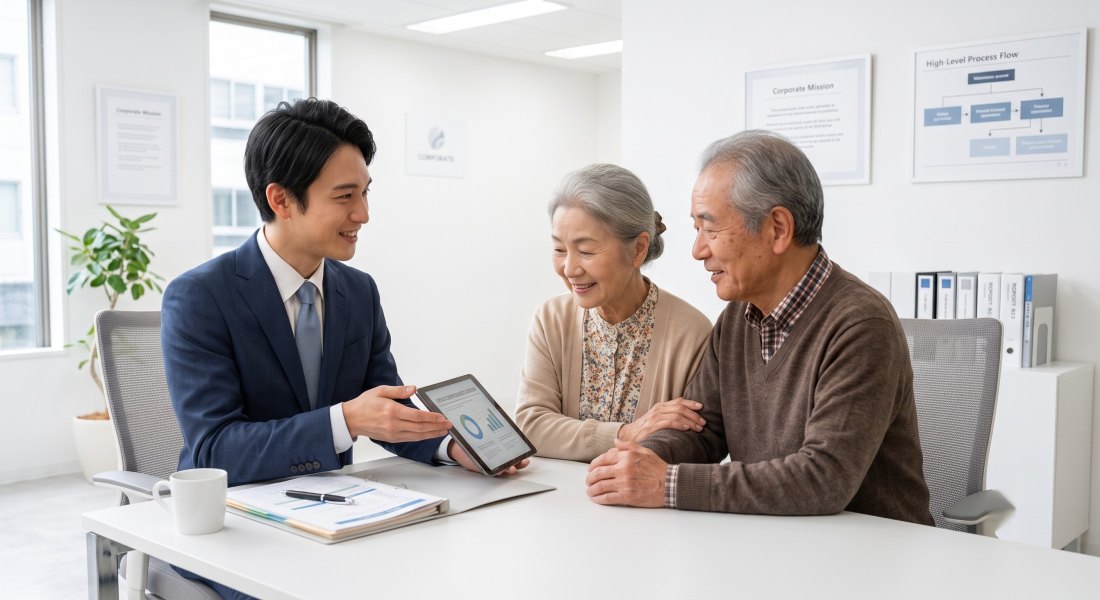 地域のお客様に寄り添って相談する様子